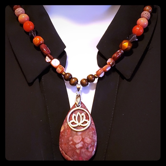Christille's Creations Jewelry - Women's ooak fashion Red Jasper necklace